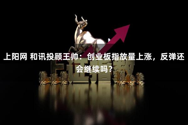 上阳网 和讯投顾王帅：创业板指放量上涨，反弹还会继续吗？