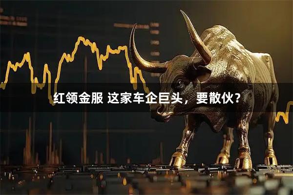 红领金服 这家车企巨头，要散伙？